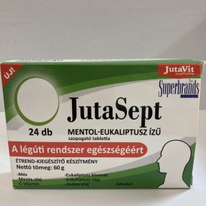 JutaVit Jutasept szopogató tabletta mentol-eukaliptusz ízű 24 db