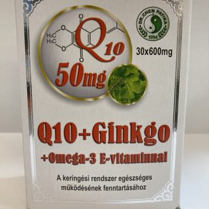 Q10+ginkgo+omega-3 kapszula, 30 db