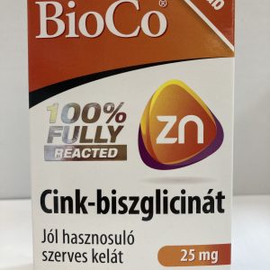 BioCo Cink-biszglicinát 25 mg tabletta 60 db