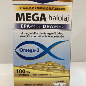 JutaVit MEGA halolaj Omega-3 lágyzselatin kapszula – 100db