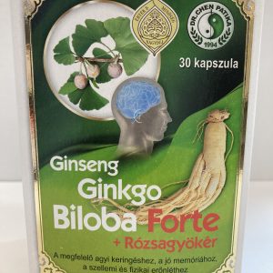 Dr. Chen Ginseng + Ginkgo Biloba Forte + Rózsagyökér kapszula – 30db