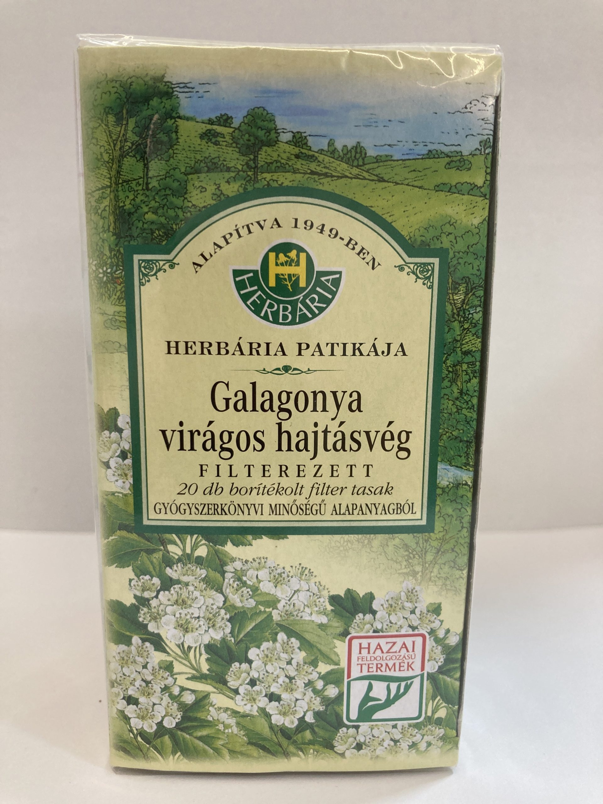 Herbária galagonya virágos hajtásvég tea – 20x1g
