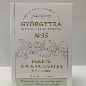 Györgytea Fekete áfonyaleveles teakeverék epebarát cukortea – 100g