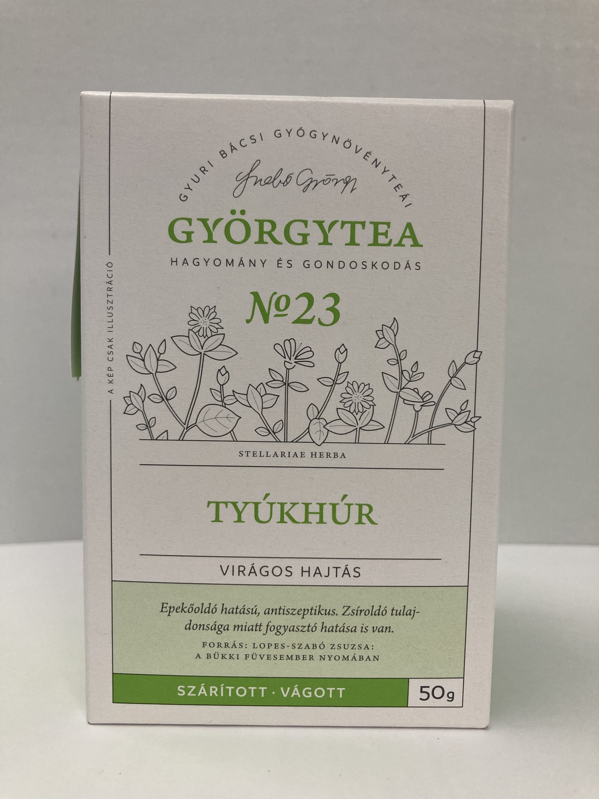 Györgytea Tyúkhúr virágos hajtás 50g