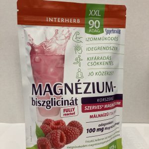 Interherb Magnézium-biszglicinát málna ízű italpor, 90 Adag