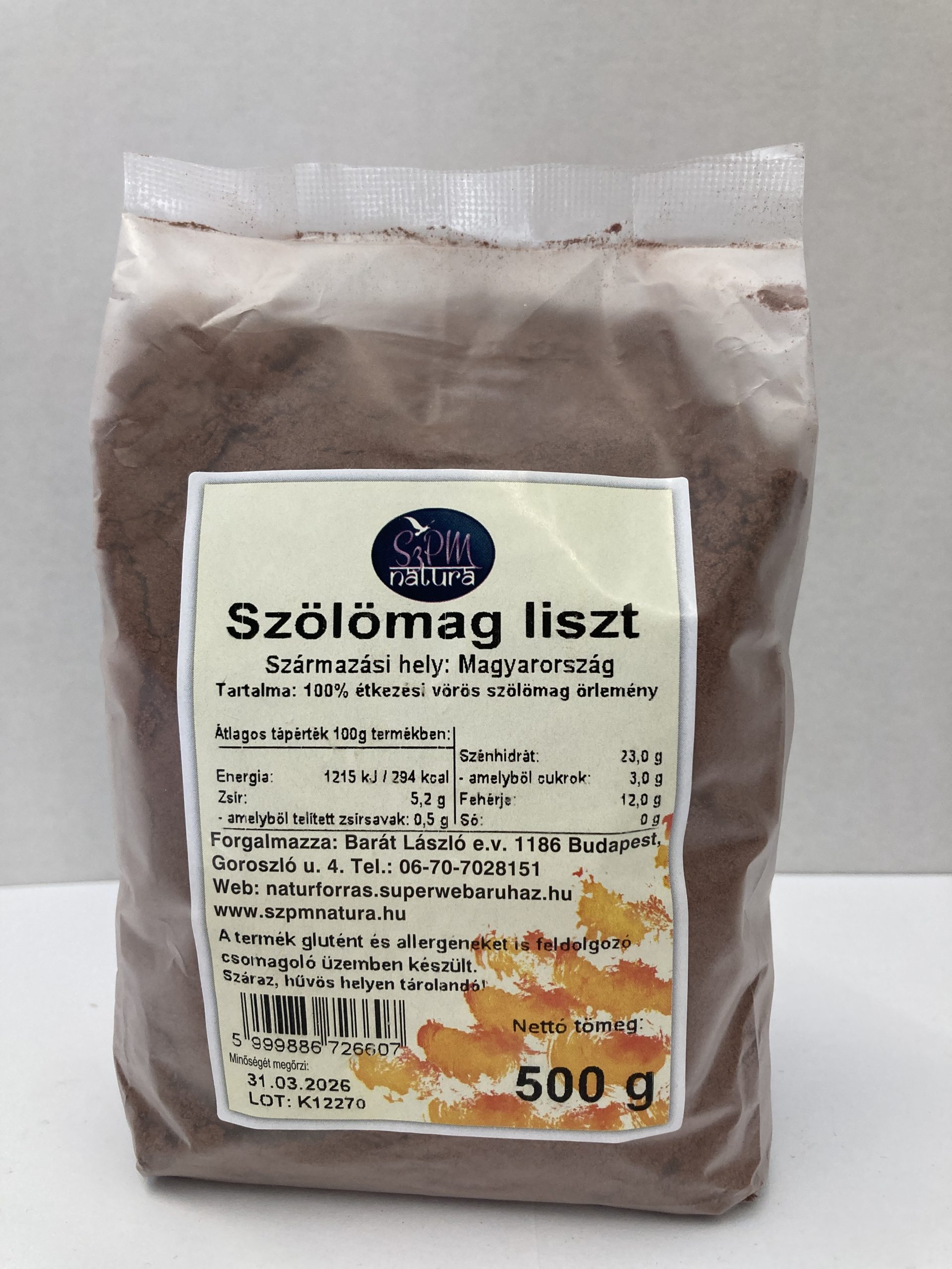 SZPM VÖRÖS SZŐLŐMAG ŐRLEMÉNY 500G