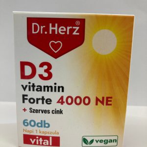 Dr. Herz D3 vitamin 4000NE+szerves cink 60db